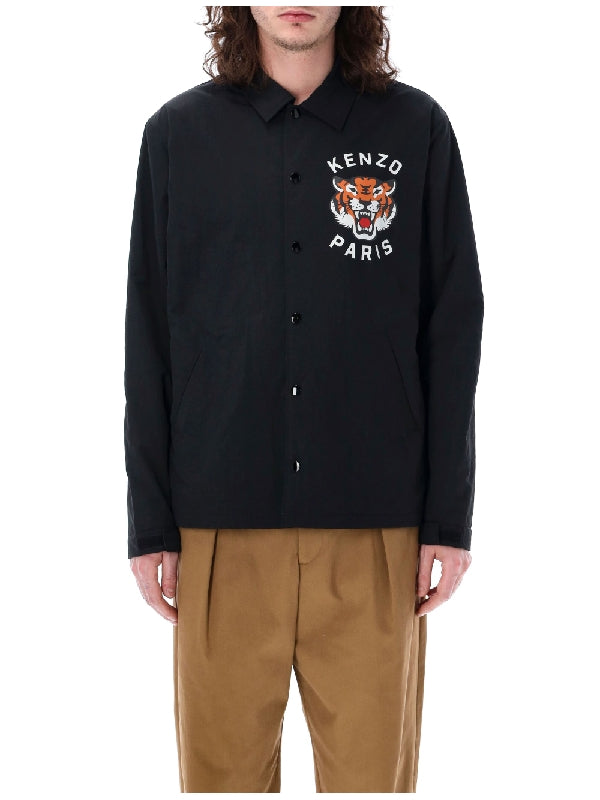 KENZO - Lucky Tiger Printed Coach Jacket - Jente
