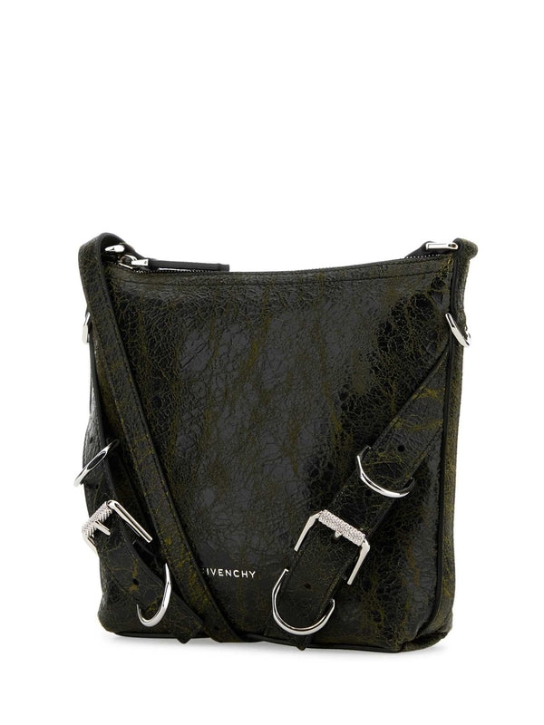 Buckle Detail Leather Shoulder
  Bag