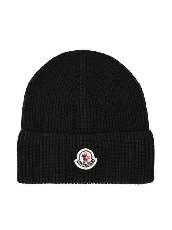 Logo Patch Cotton Beanie