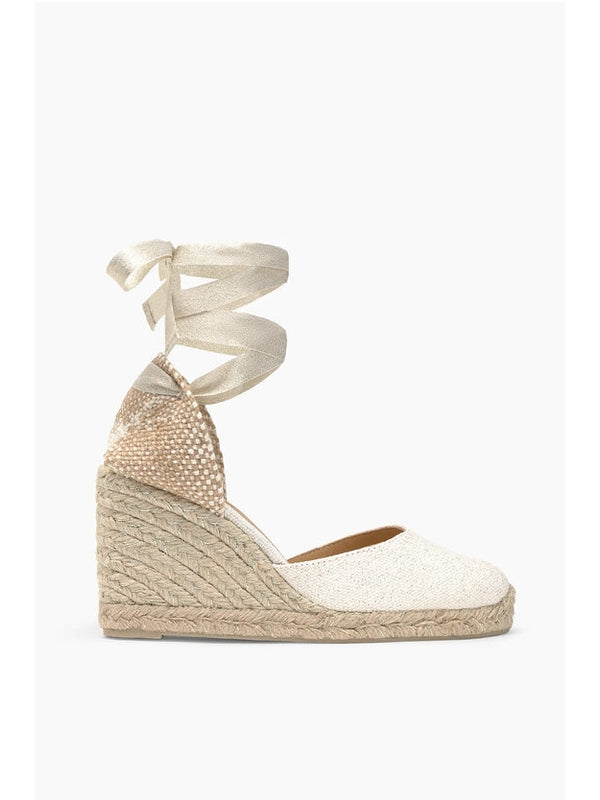 Castañer White Wedge Sandals