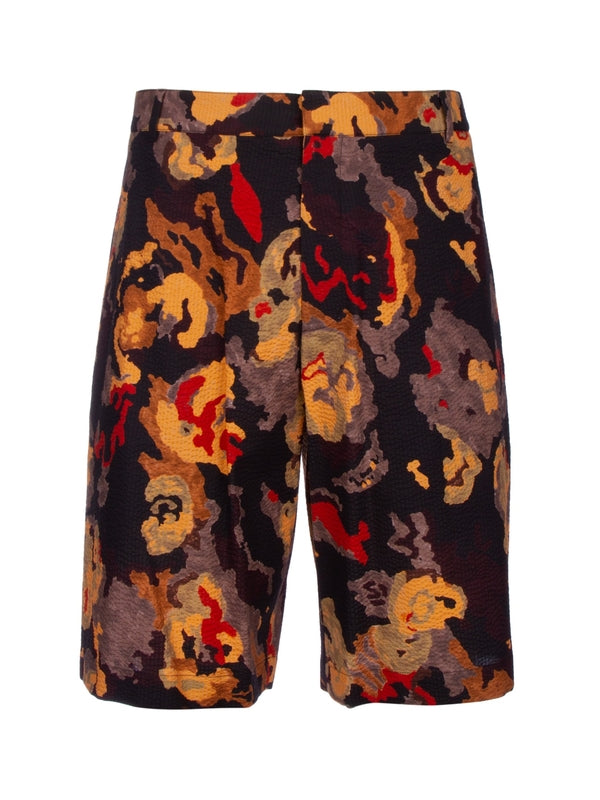 Duncan Grant Printing Cotton Shorts