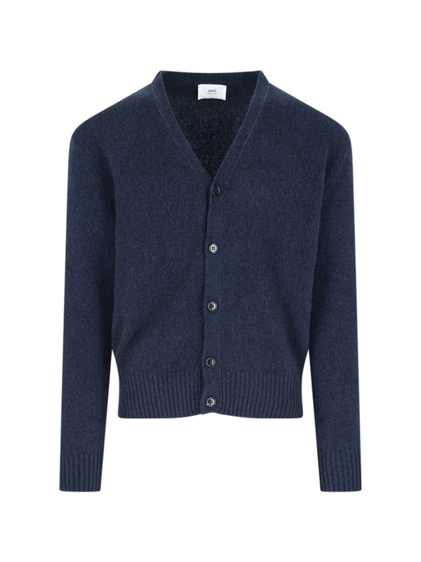 V-neck Cashmere Wool Cardigan