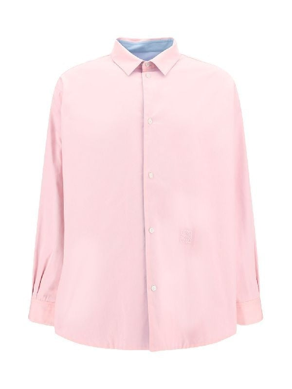 Chest Anagram Reversible Cotton Shirt