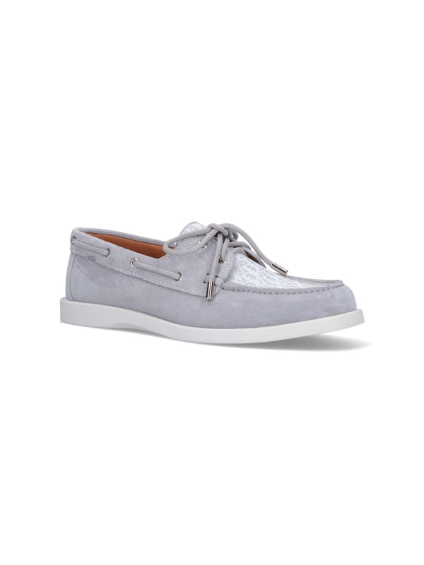 Oblique Suede Boat Shoes