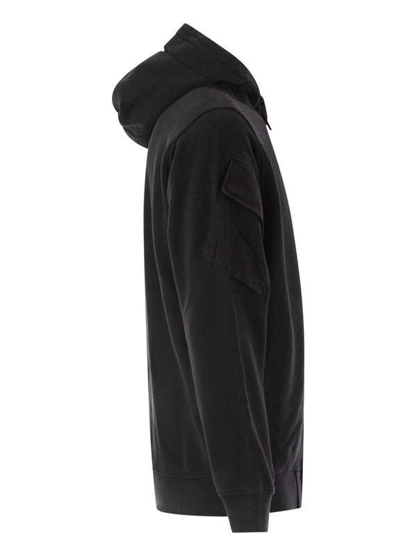 Stone Island Black Hoodies