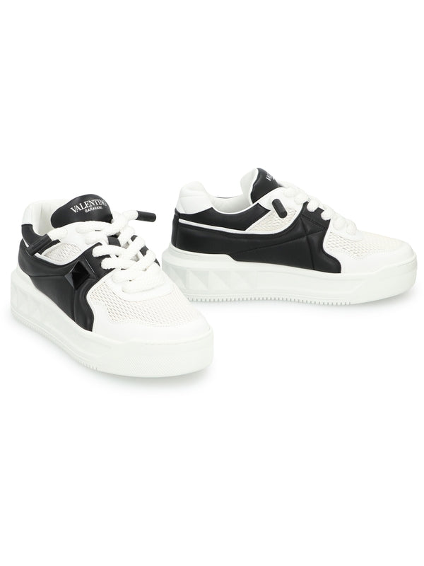 Valentino White Black Low Top Sneakers