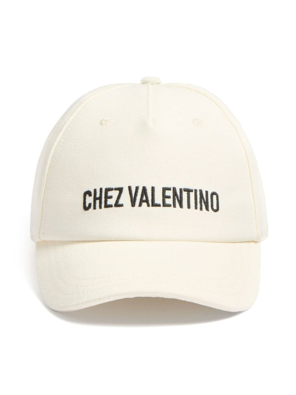 Valentino Ivory Ball Cap