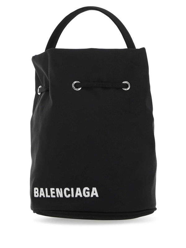 WHEEL Logo Embroidered Nylon XS Bucket Bag