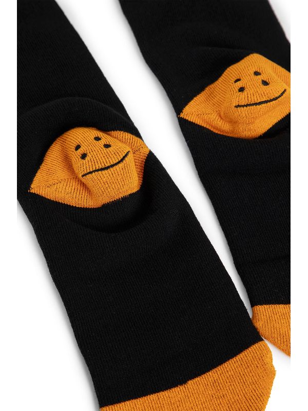 Smile Detail Cotton Socks