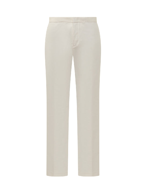 White Tailored Crop Pants