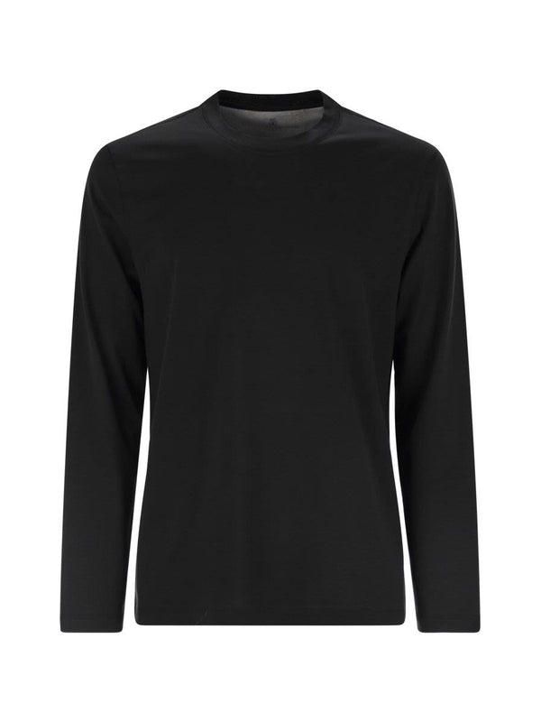 Crewneck Cotton Long Sleeve Top