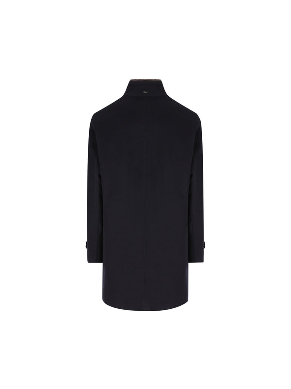 Wool Cashmere High Neck Coat