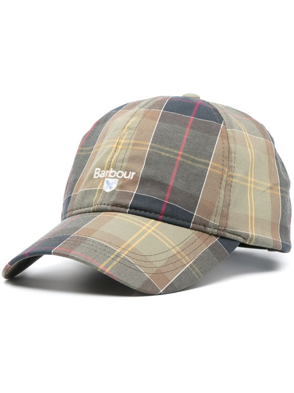 Tartan Check Cotton Ball Cap