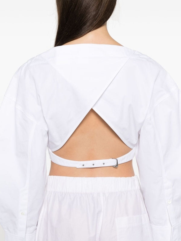 Casaco Back Strap Crop Shirt
