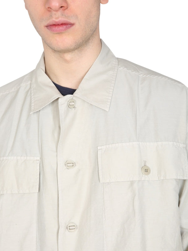 Double Pocket Cotton Silk Shirt