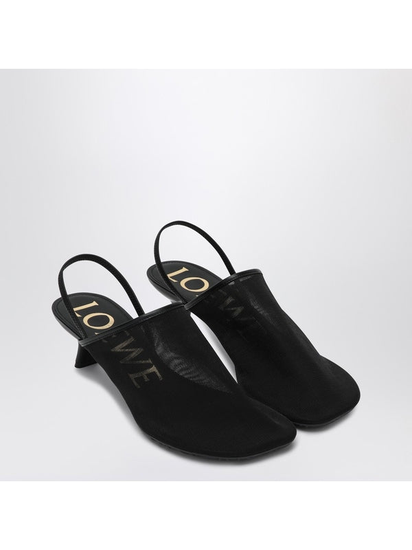 Petal Mesh Sandal Heels