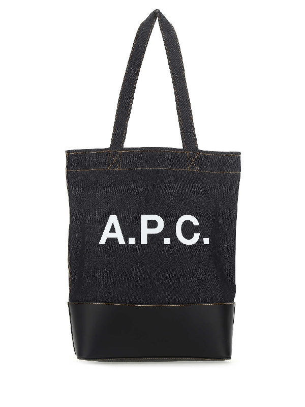 Axelle Logo Denim Shopper
  Bag