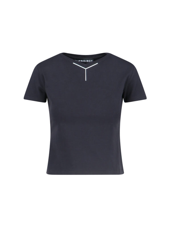 Logo Cotton Short Sleeve T-Shirt - Jente