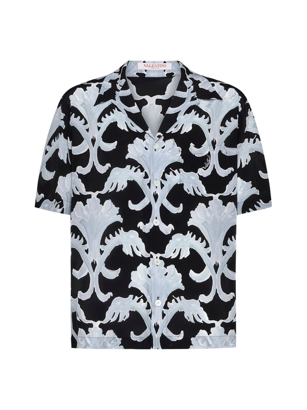 Allover Printing Silk Shirt