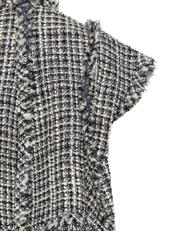 Tweed Sleeveless Jacket