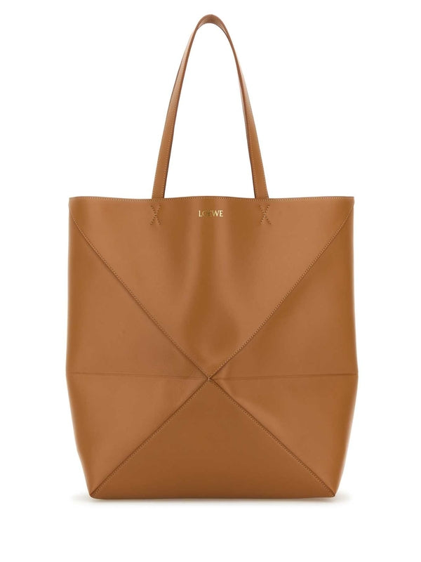 Puzzle Logo Calfskin Tote Bag XL