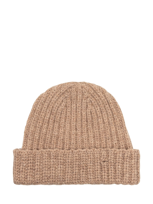 Stitch Logo Wool Ribbed Turn-Up Beanie