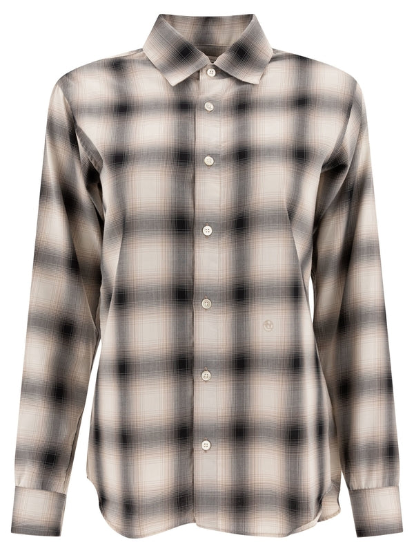 Check Pattern Long Sleeve Shirt