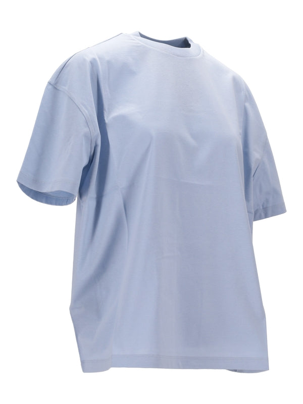 Back Triangle Logo Cotton Short-Sleeve T-Shirt