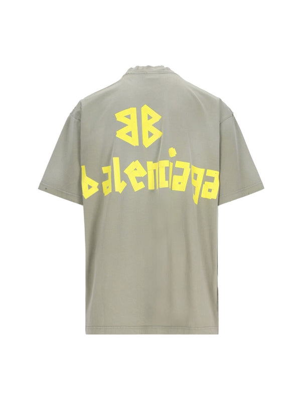 Tape Type Logo Short Sleeve T-Shirt