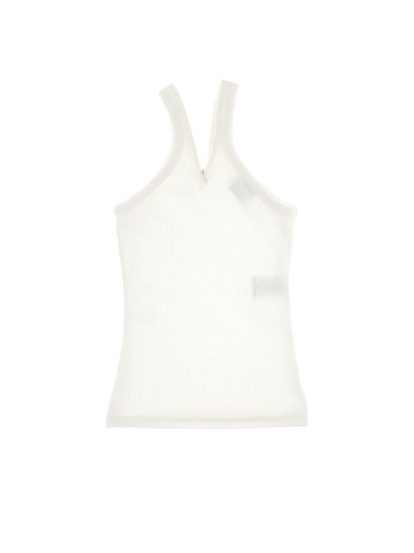 Stretch Cotton Sleeveless Top