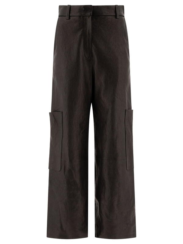 Caiton Leather Cargo Pants