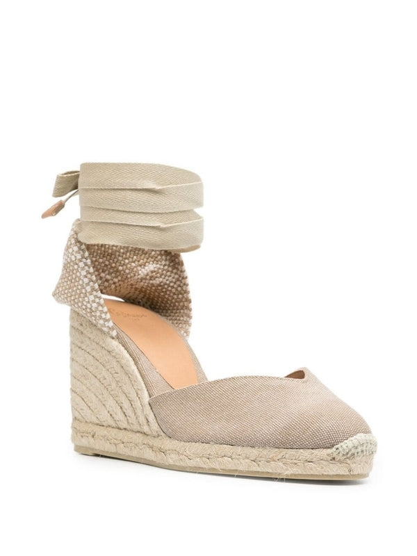 Castaner Beige Wedge Sandals