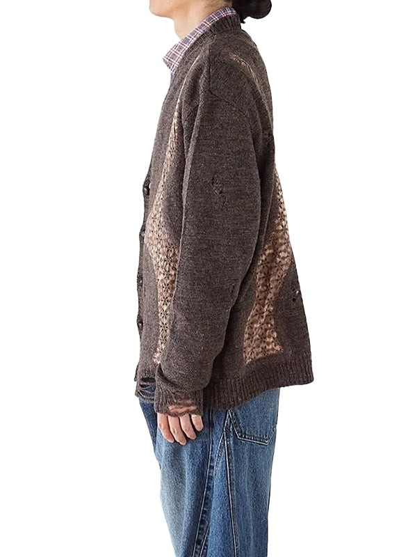 KHOKI Needle punched lace cardigan