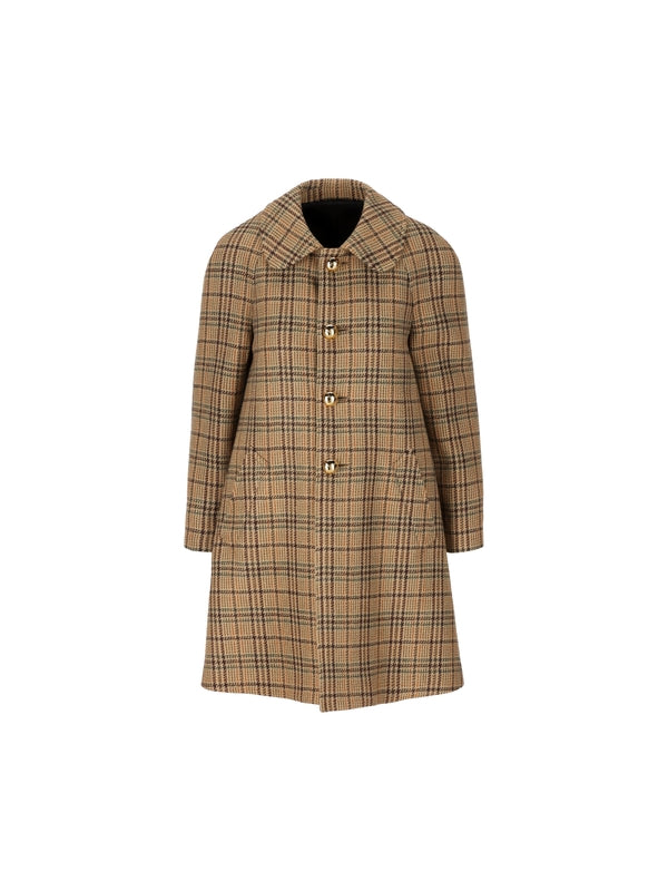 Victoire Check Wool Coat