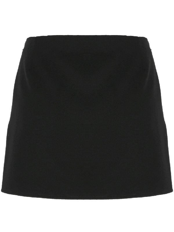 4g Logo Wool Mini Skirt