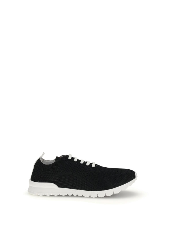 Kiton Black Low Top Sneakers