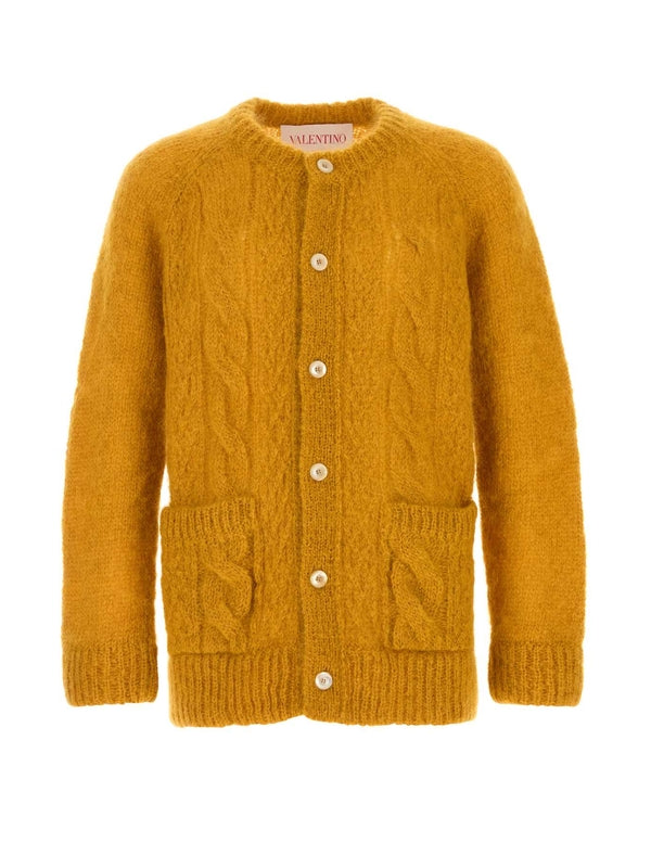 Cable Mohair Cardigan