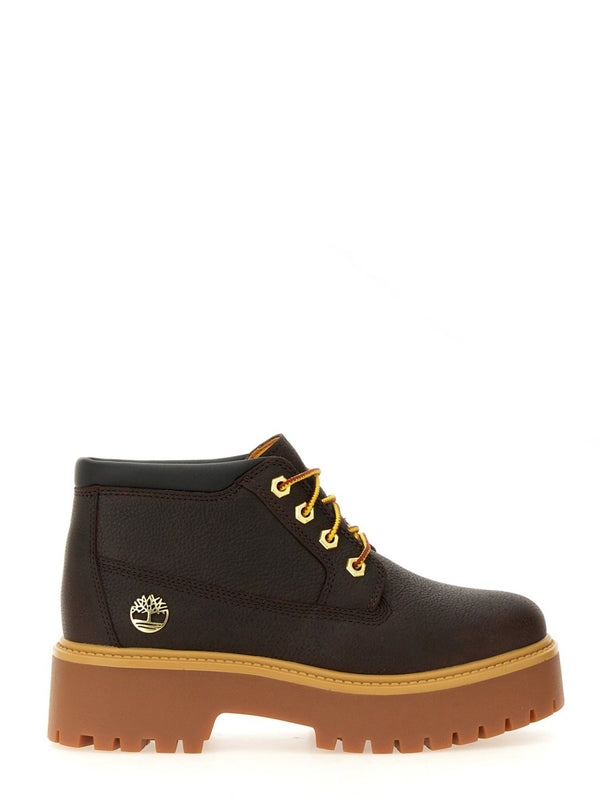 Timberland Brown Lace-Up Boots