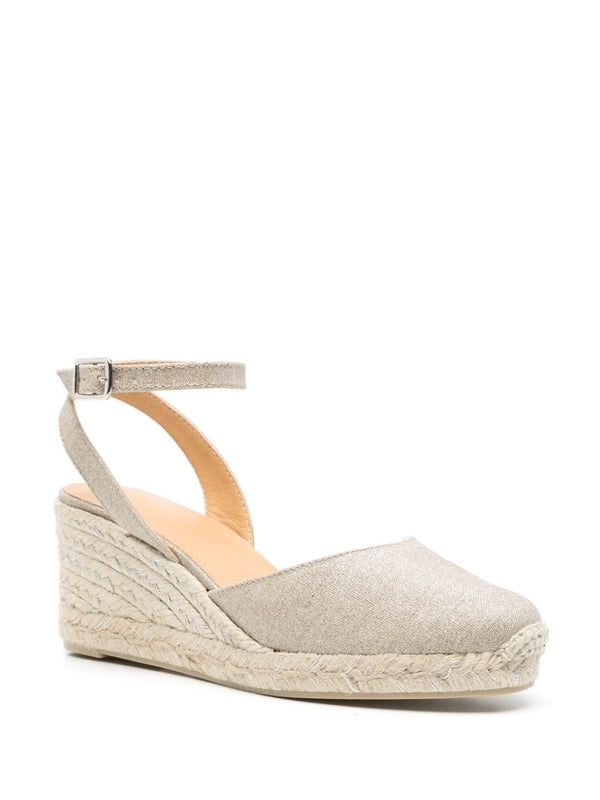 Castaner Beige Wedge Sandals