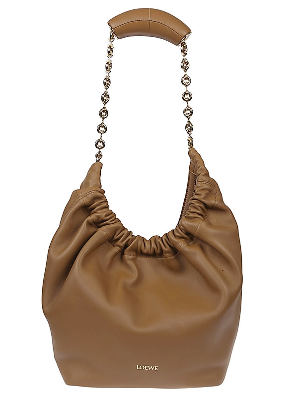 Small Leather Squeeze Bag