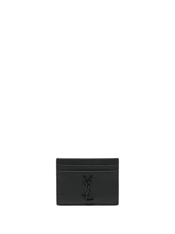 Cassandra Logo Leather Card Holder