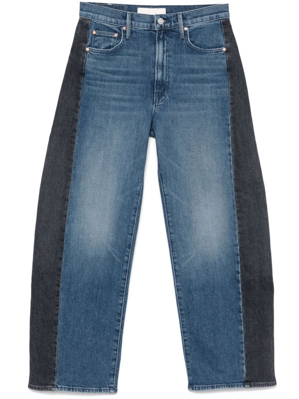 Two-Tone Denim Pants