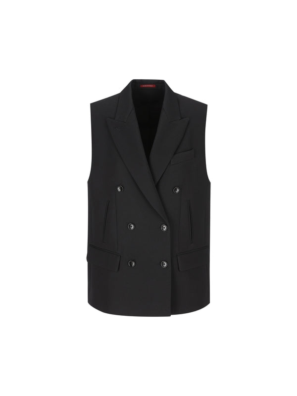 Double Breasted Wool Vest
  Jacket