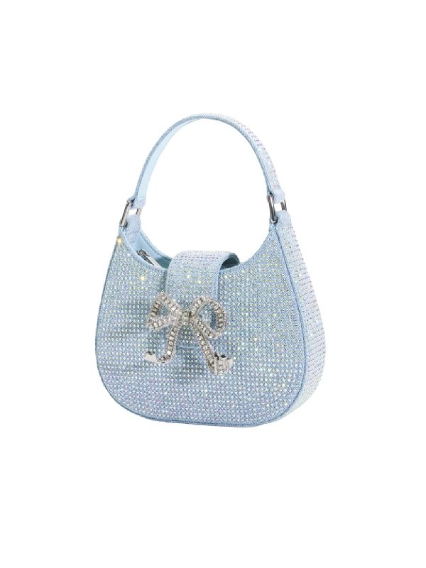 Bow Detail Rhinestone Tote Bag