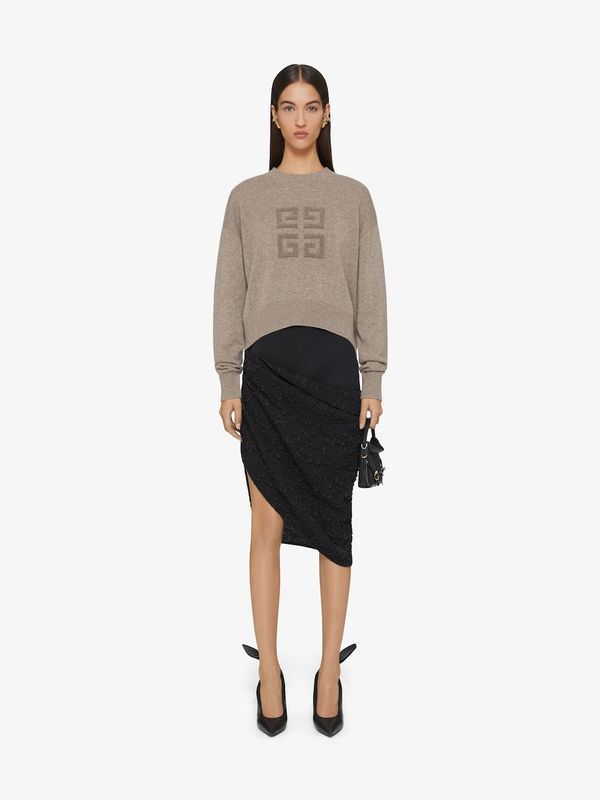 4G Logo Embroidered Cashmere Knit