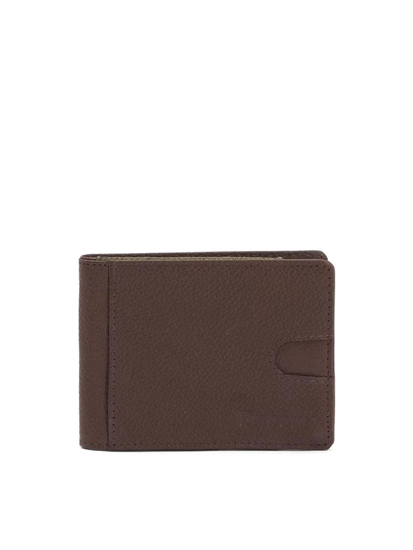 Brown Leather Money Clip Wallet