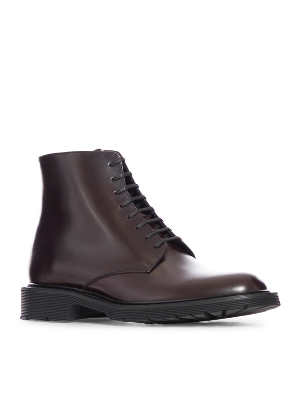 Ami 20 Calfskin Lace-Up Boots