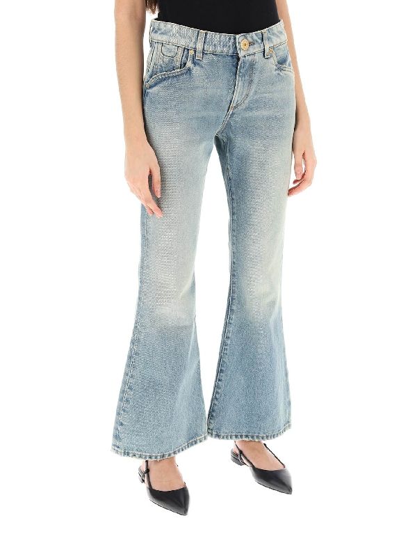 Washing Flare Denim Pants