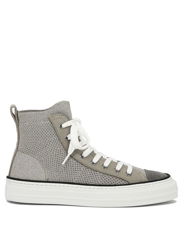 Monili Detail High-Top Sneakers