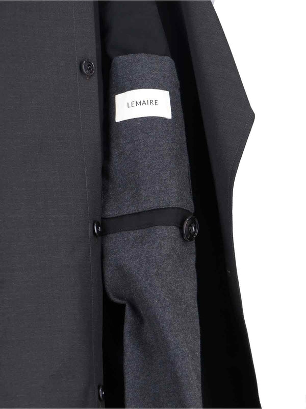 Detachable Lining Grey Trench Coat